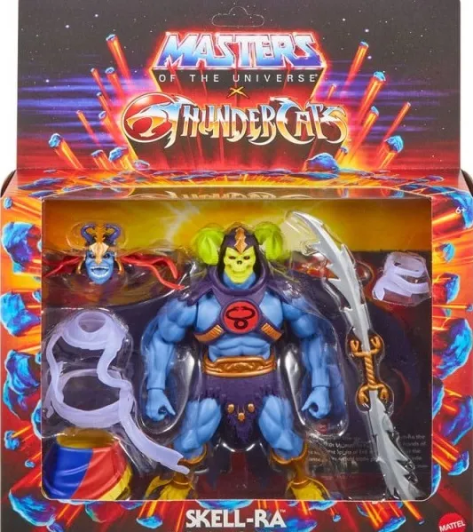 MASTERS OF THE UNIVERSE X THUNDERCATS DELUXE ACTION FIGURE SKELL-RA 14 CM